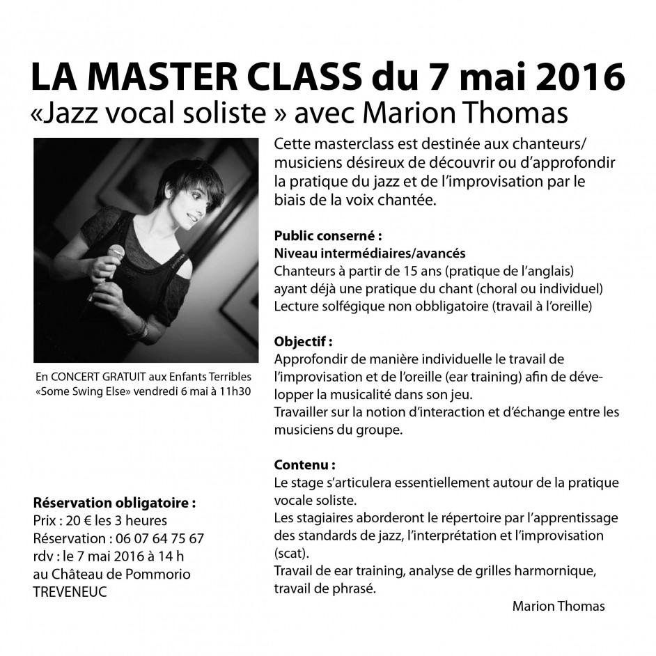 Master class 2016 annonce mod mc